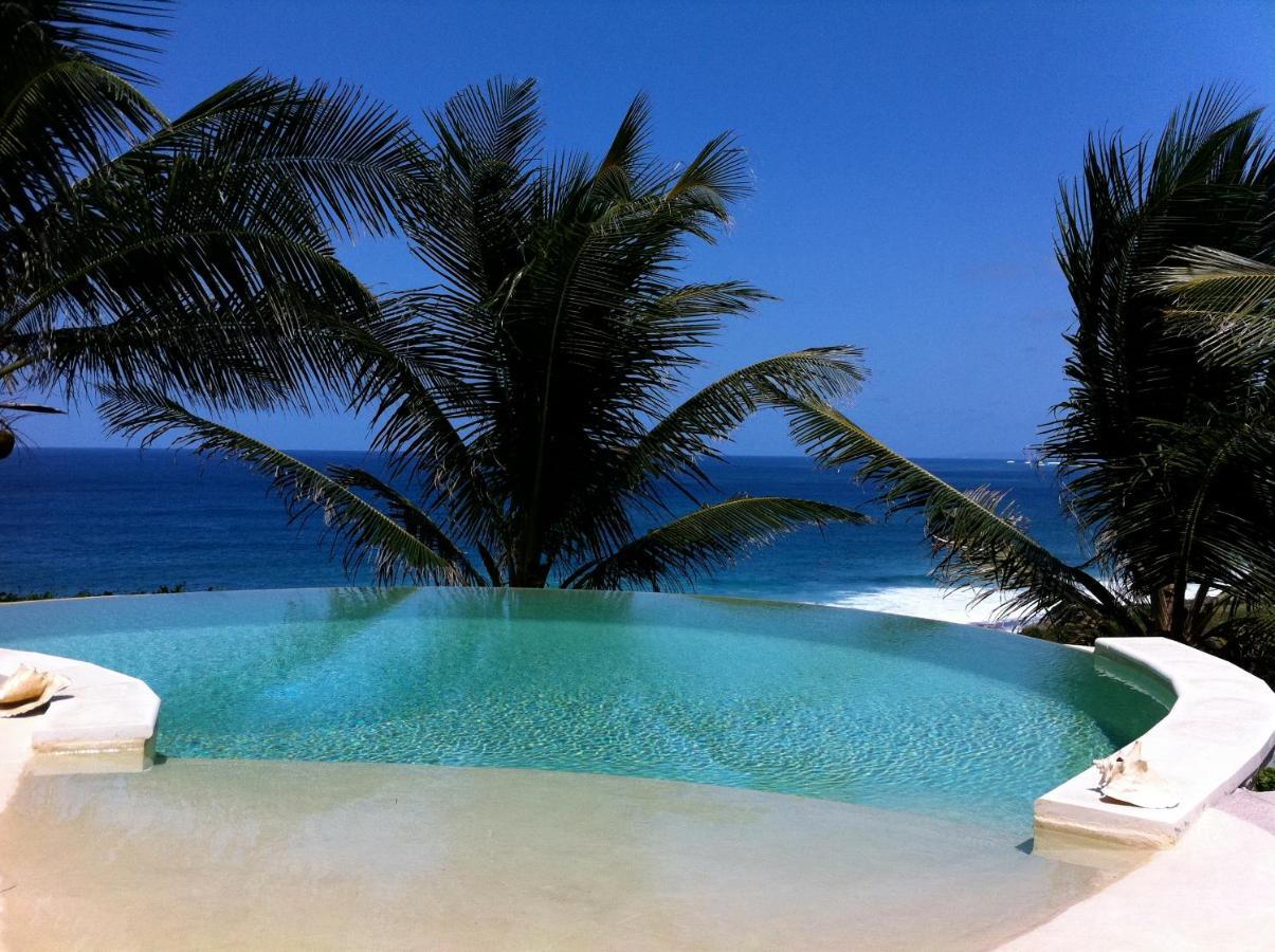 Wild Paradise: Villa vue mer piscine à débordement Le Moule Exterior foto